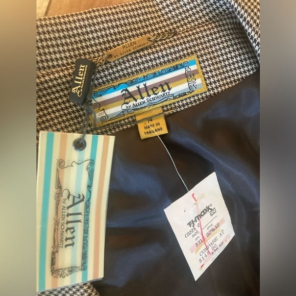 Allen by Allen Schwartz 2 pc suit womens 14 NWT Carmel/brown gold sequence on - Picture 2 of 10